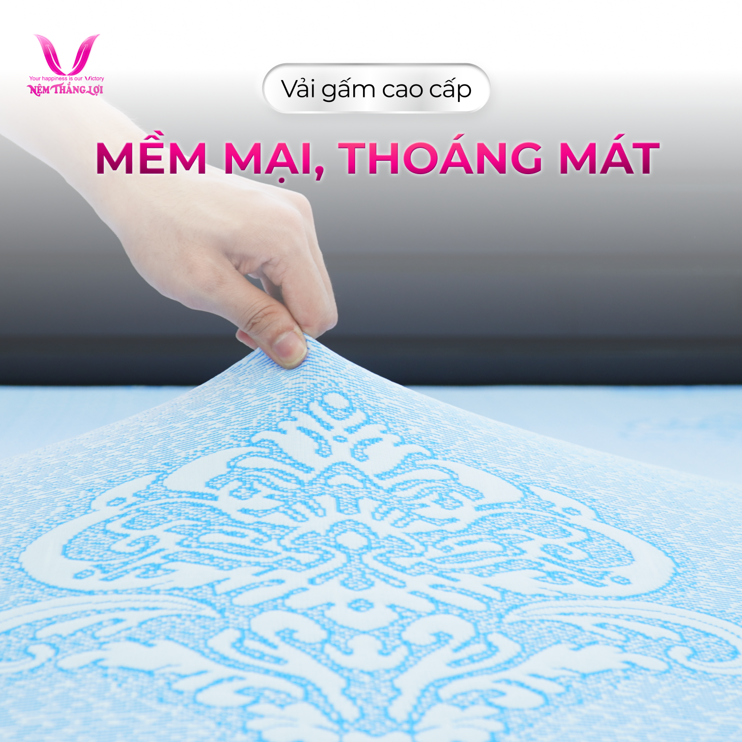 Nệm Cao Su Thiên Nhiên Rosi Massage Thắng Lợi - Ảnh 5