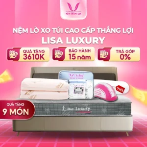 Nệm Lò Xo Túi Độc Lập Cao Cấp Thắng Lợi Lisa Luxury